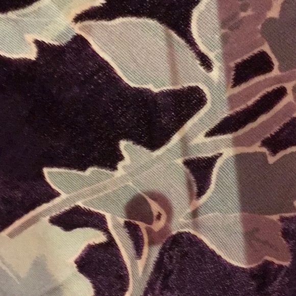 Plum Velvet Floral Kimono - Picture 6 of 8